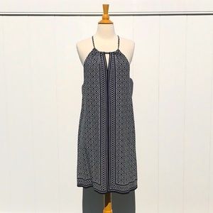 NWOT Max Studio Black and White Printed Halter Dress Size Medium